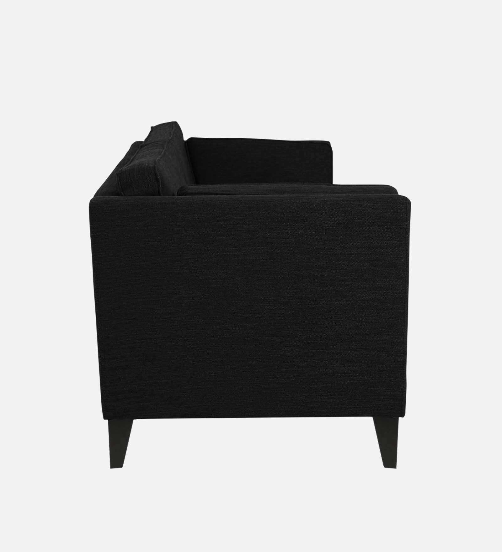 Nigar Fabric 1 Seater Sofa in Zed Black Colour