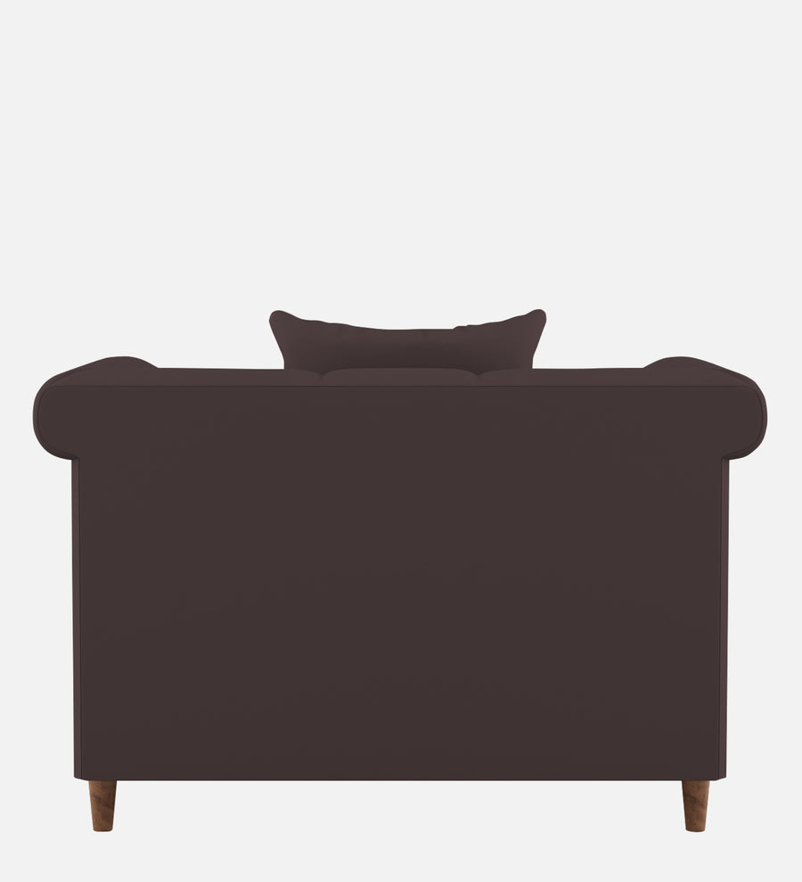Rubi Velvet 1 Seater Sofa In Mocha Brown Colour - Febonic Living