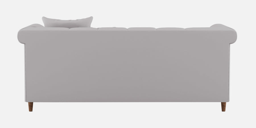 Rubi Velvet 3 Seater Sofa In Concrete Grey Colour - Febonic Living