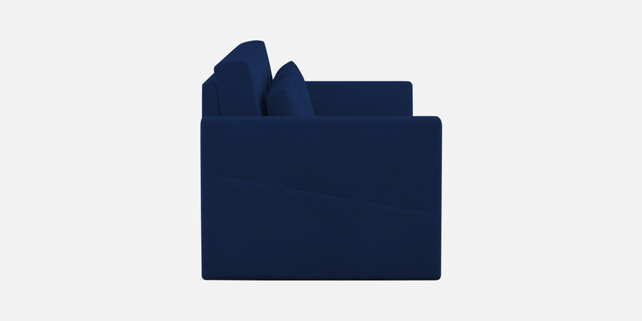 River Fabric 3 Seater Pull Out Sofa Cum Bed In Royal Blue Colour - Febonic Living