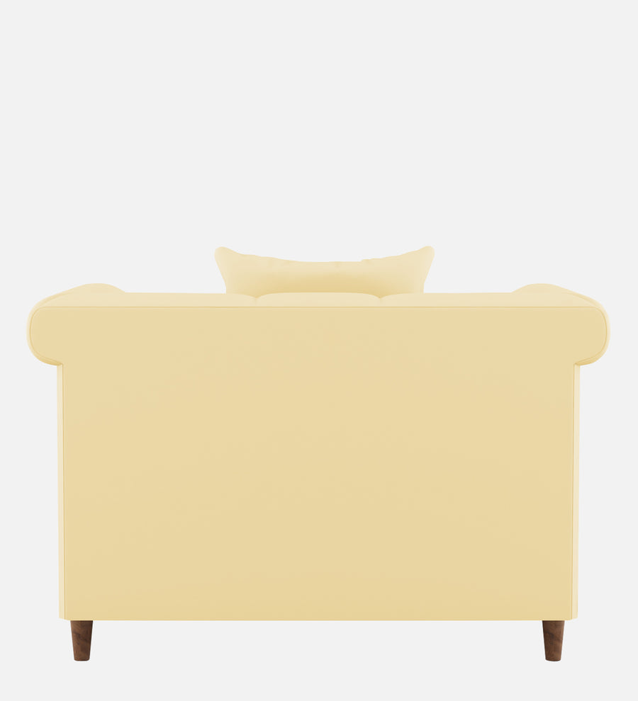 Rubi Velvet 1 Seater Sofa In Sandy Beige Colour - Febonic Living