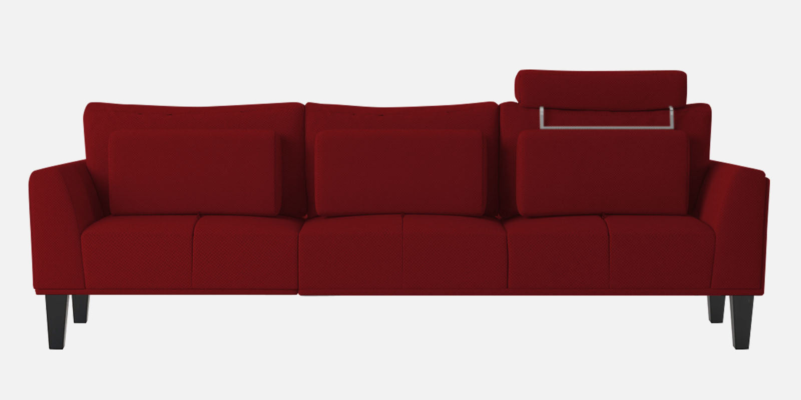 Como Fabric 3 Seater Sofa in Blood Maroon Colour