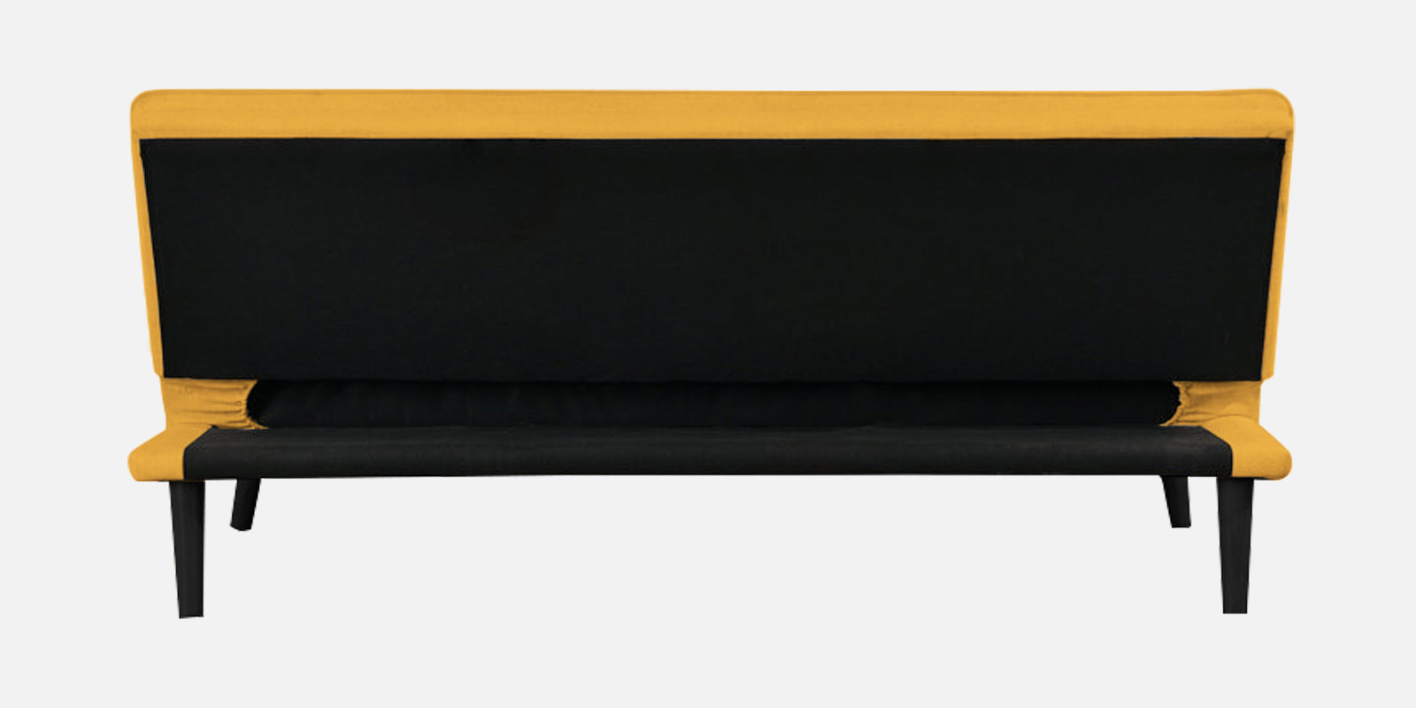 Toner Fabric Convertible Sofa Cum Bed In Bold Yellow Colour