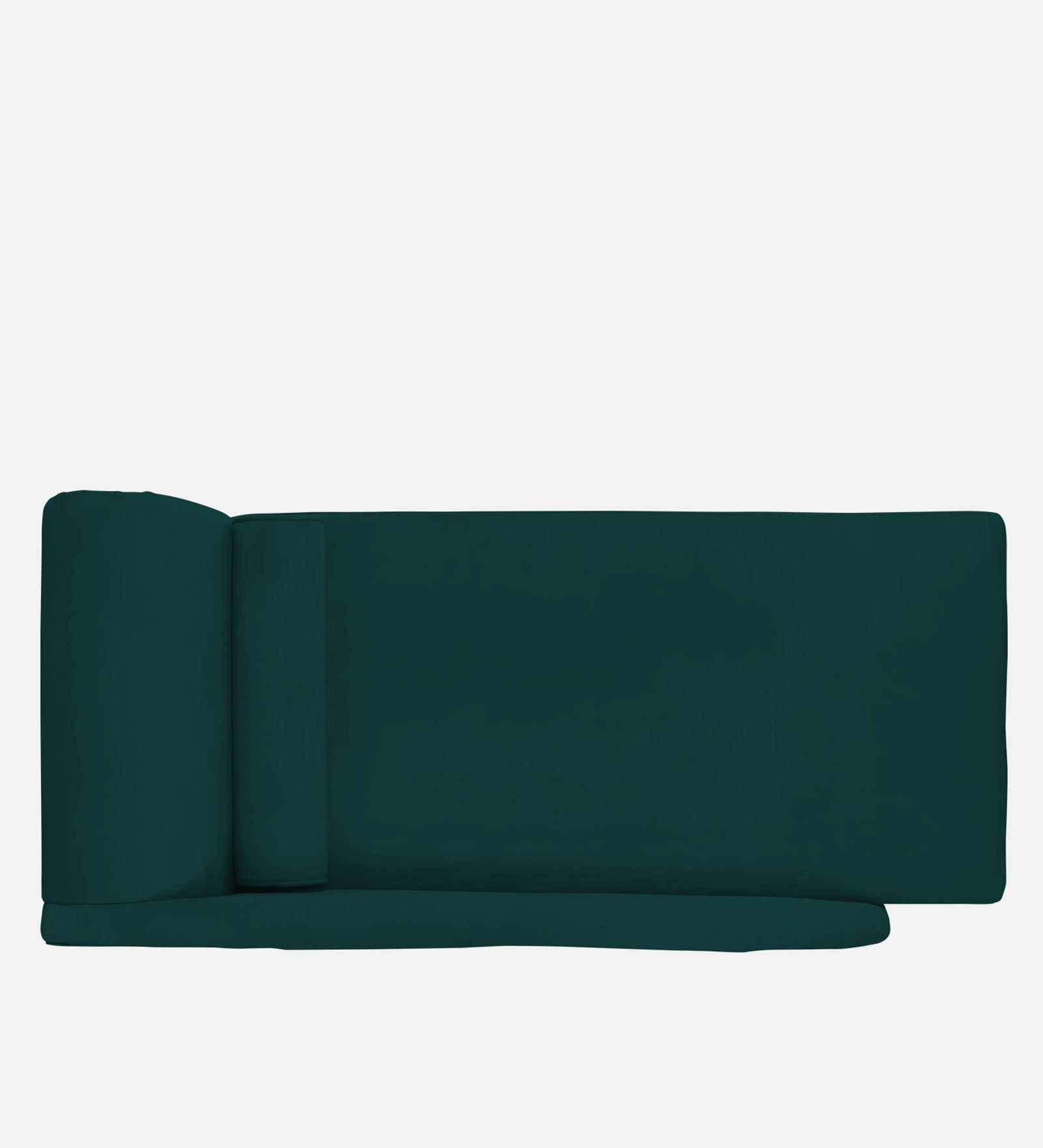 Rana Velvet RHS Chaise Lounger In Forest Green Colour