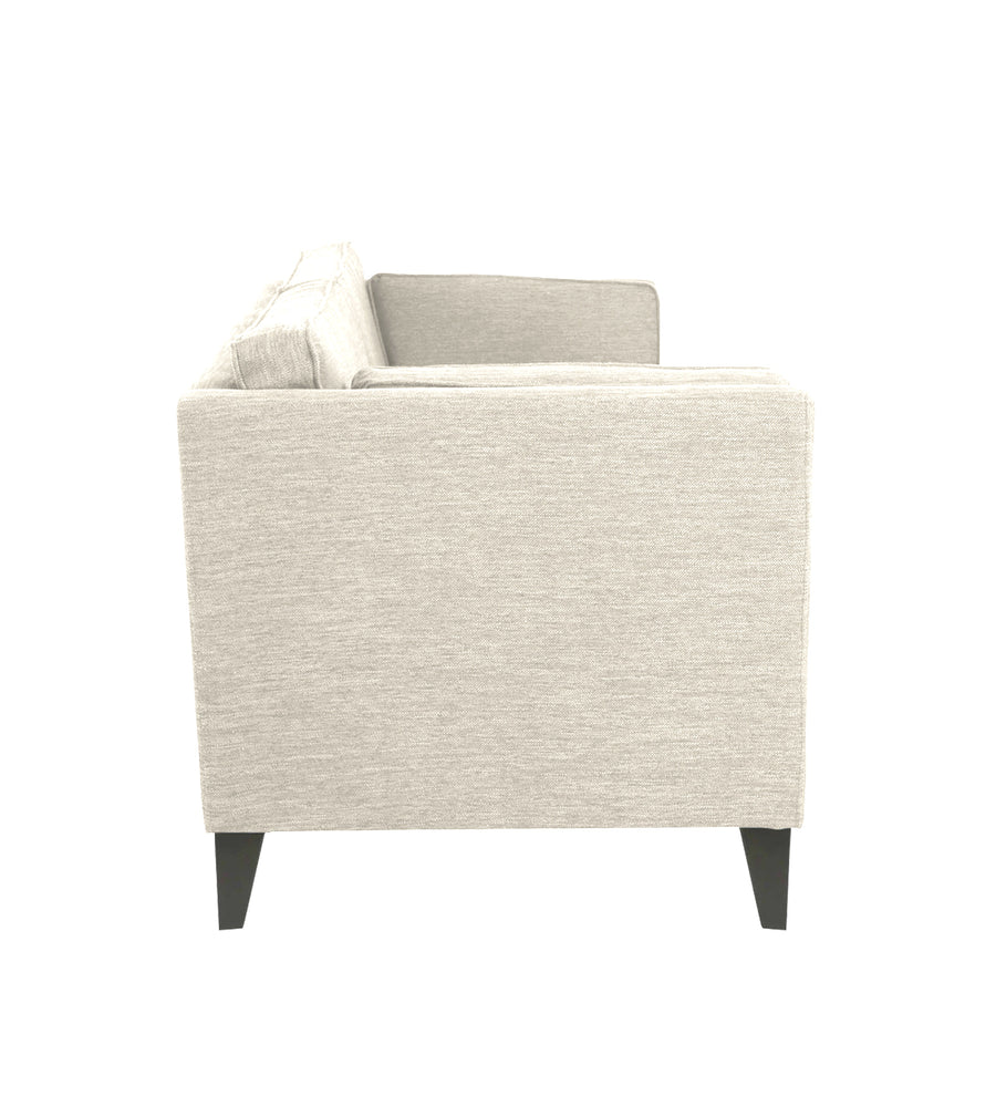 Nigar Fabric 1 Seater Sofa In Ivory Beige Colour - Febonic Living