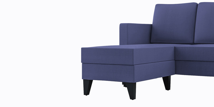 Nori Fabric Rhs Sectional Sofa 2 Lounger In Slate Blue Colour - Febonic Living