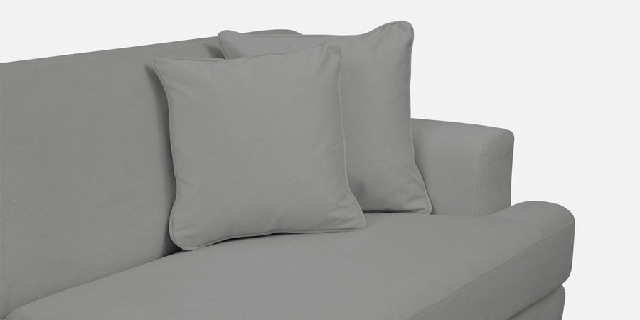 Woody Fabric Lhs Sectional Sofa 3 Lounger In Smoke Grey Colour - Febonic Living