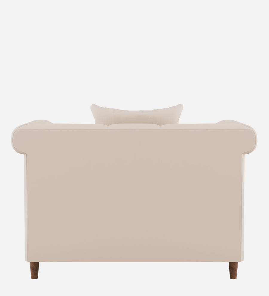 Rubi Velvet 1 Seater Sofa In Camel Beige Colour - Febonic Living