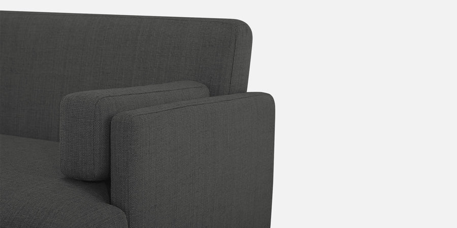 Ricky Fabric 3 Seater Sofa In Charcoal Grey Colour - Febonic Living