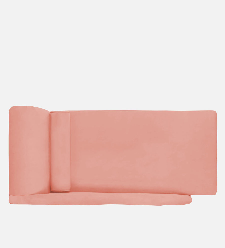 Rana Velvet Rhs Chaise Lounger In Blush Pink Colour - Febonic Living