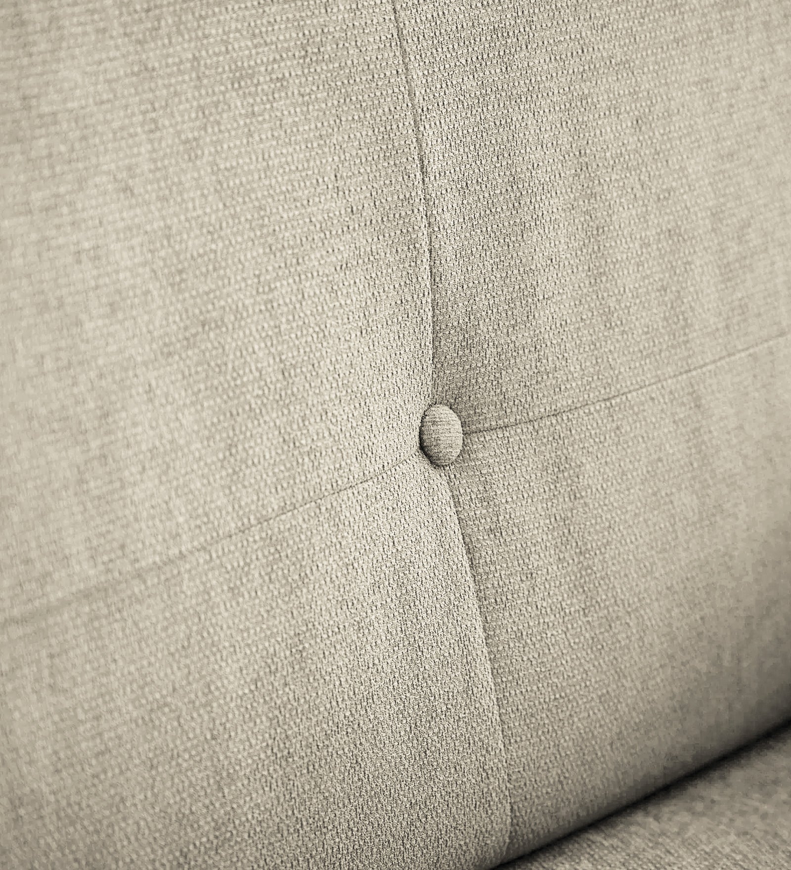 Noha Fabric 1 Seater Sofa In  Ivory Cream Colour - Febonic Living