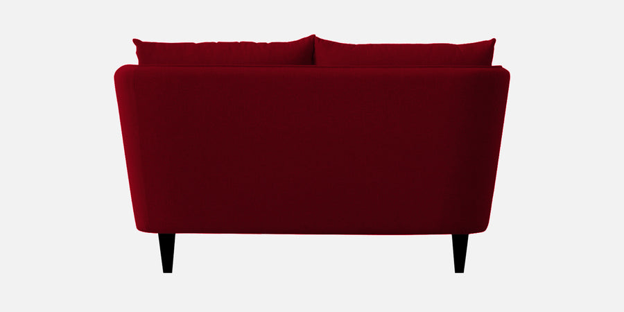 Norway Velvet 2 Seater Sofa In Cherry Red Colour - Febonic Living