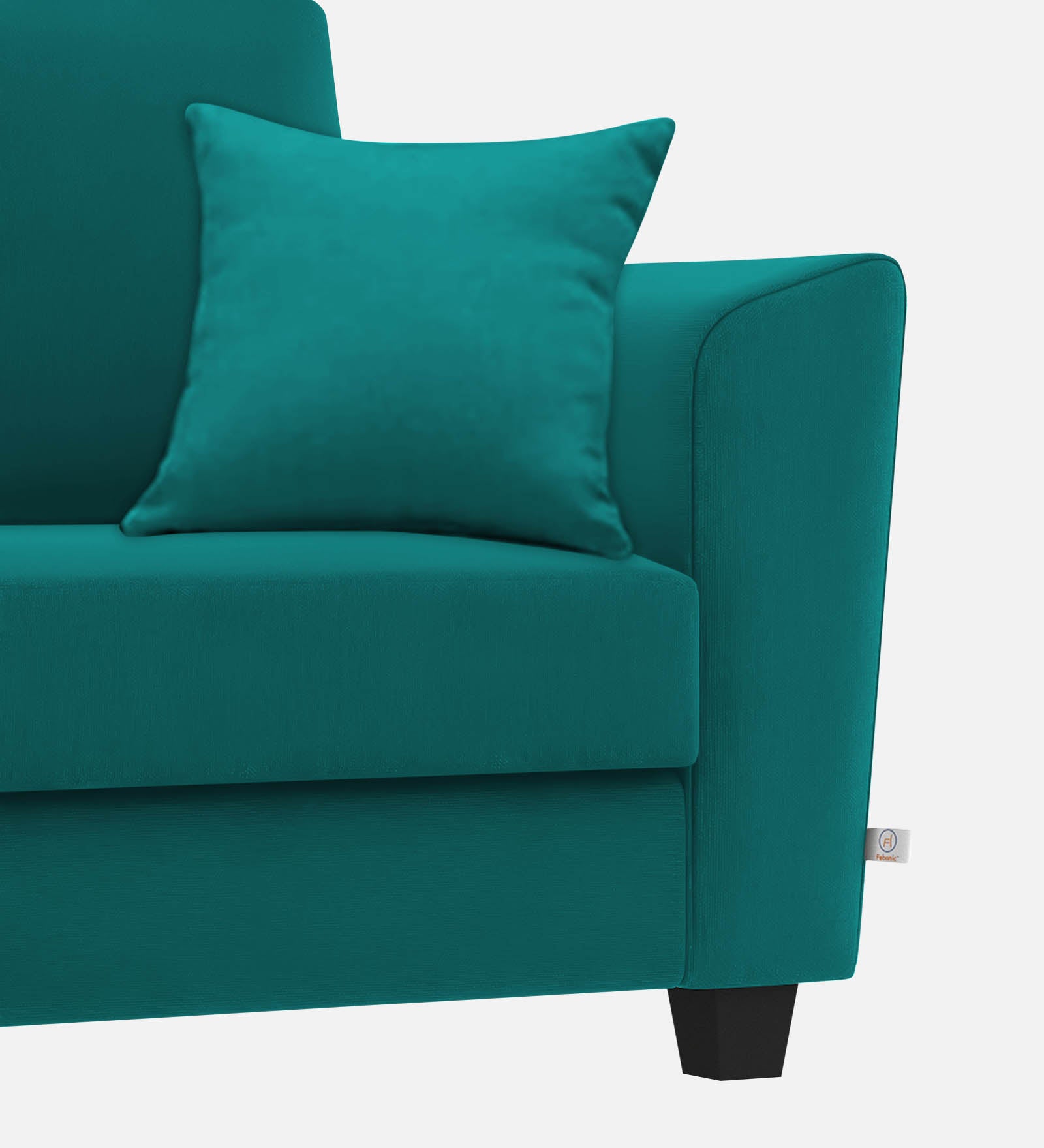 Daku Fabric 1 Seater Sofa in sea green Colour