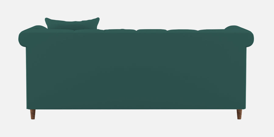 Rubi Velvet 3 Seater Sofa In Pine Green Colour - Febonic Living