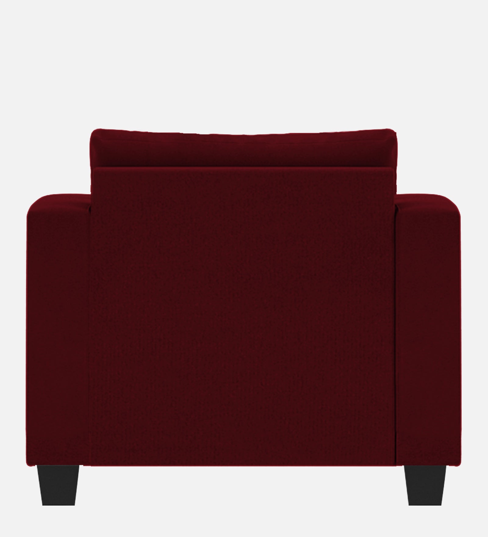 Nabi Fabric 1 Seater Sofa In Ruby Red Colour