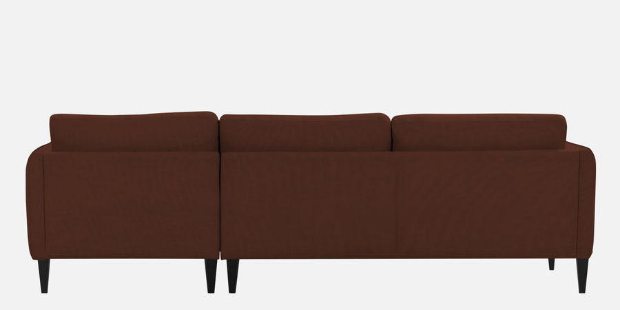 Piku Fabric Lhs Sectional Sofa 3 Lounger In Coffee Brown Colour - Febonic Living