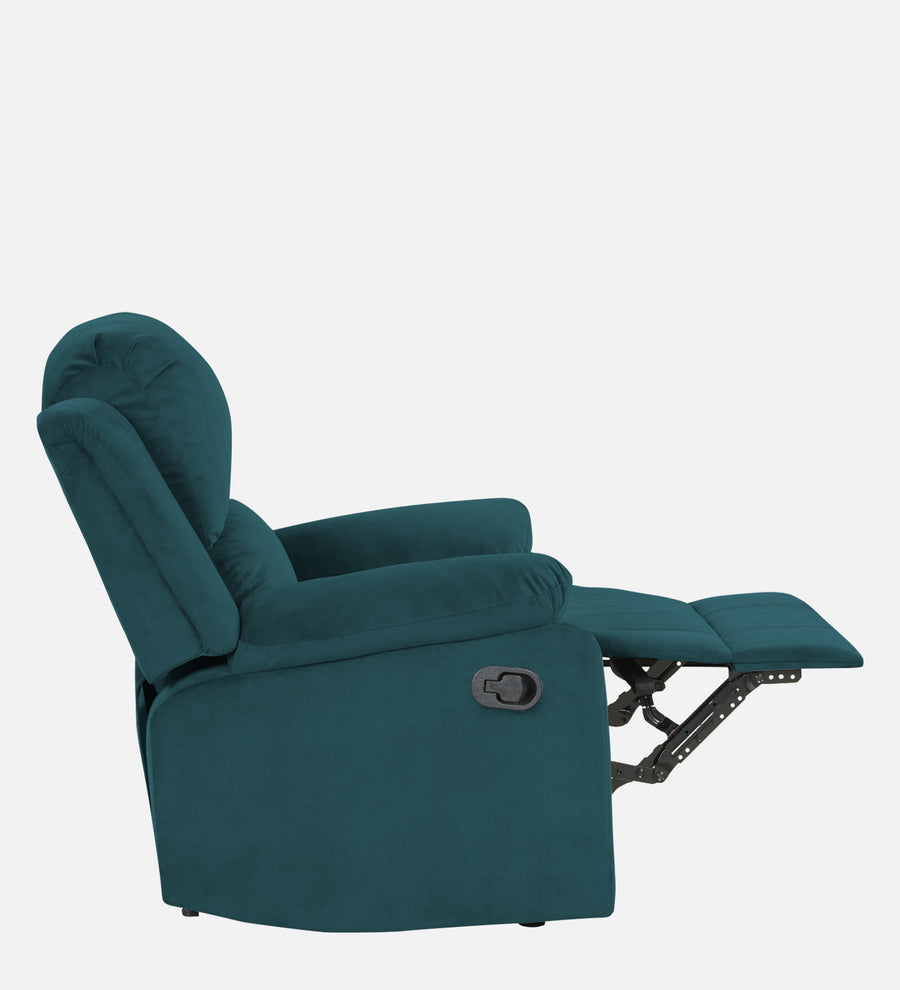 Lexi Fabric 1 Seater Motorized Recliner In Arabian Green Colour - Febonic Living