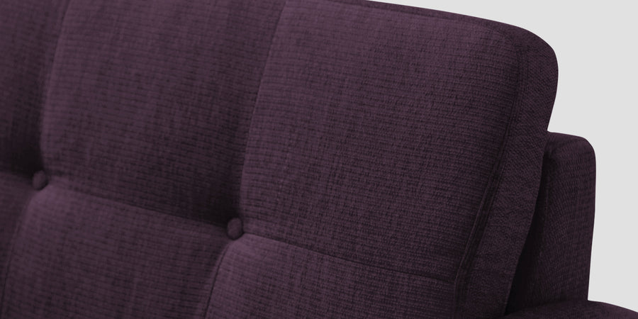 Noha Fabric 2 Seater Sofa In Greek Purple Colour - Febonic Living