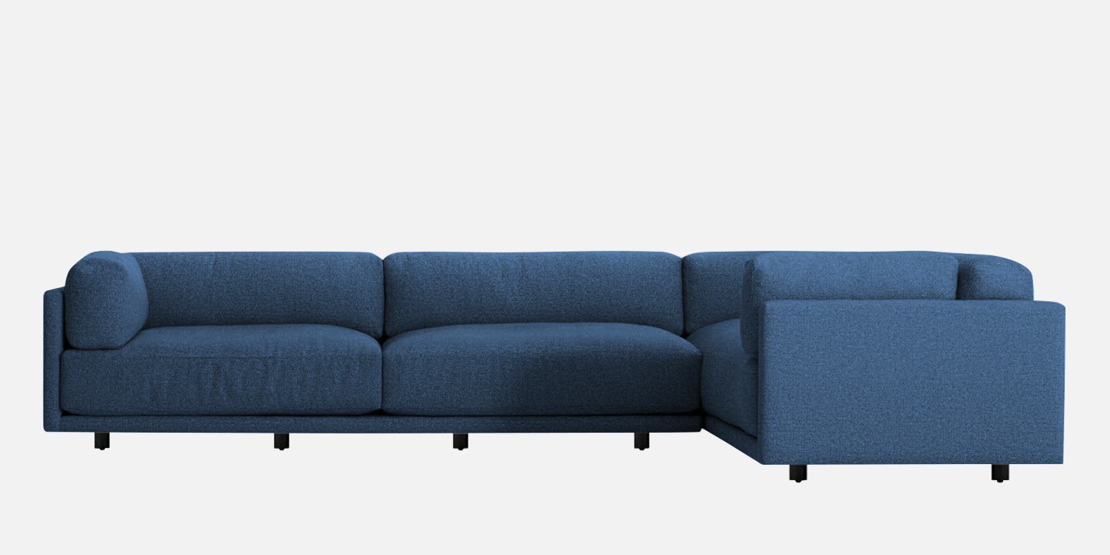 Nixon Fabric 6 Seater RHS Sectional Sofa In Light Blue Colour