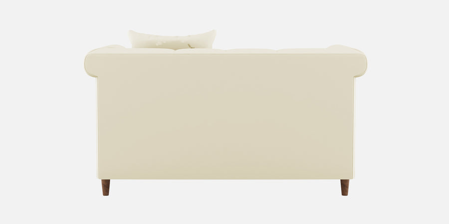 Rubi Velvet 2 Seater Sofa In Warm White Colour - Febonic Living