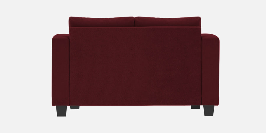 Nabi Fabric 2 Seater Sofa In Blood Maroon Colour - Febonic Living