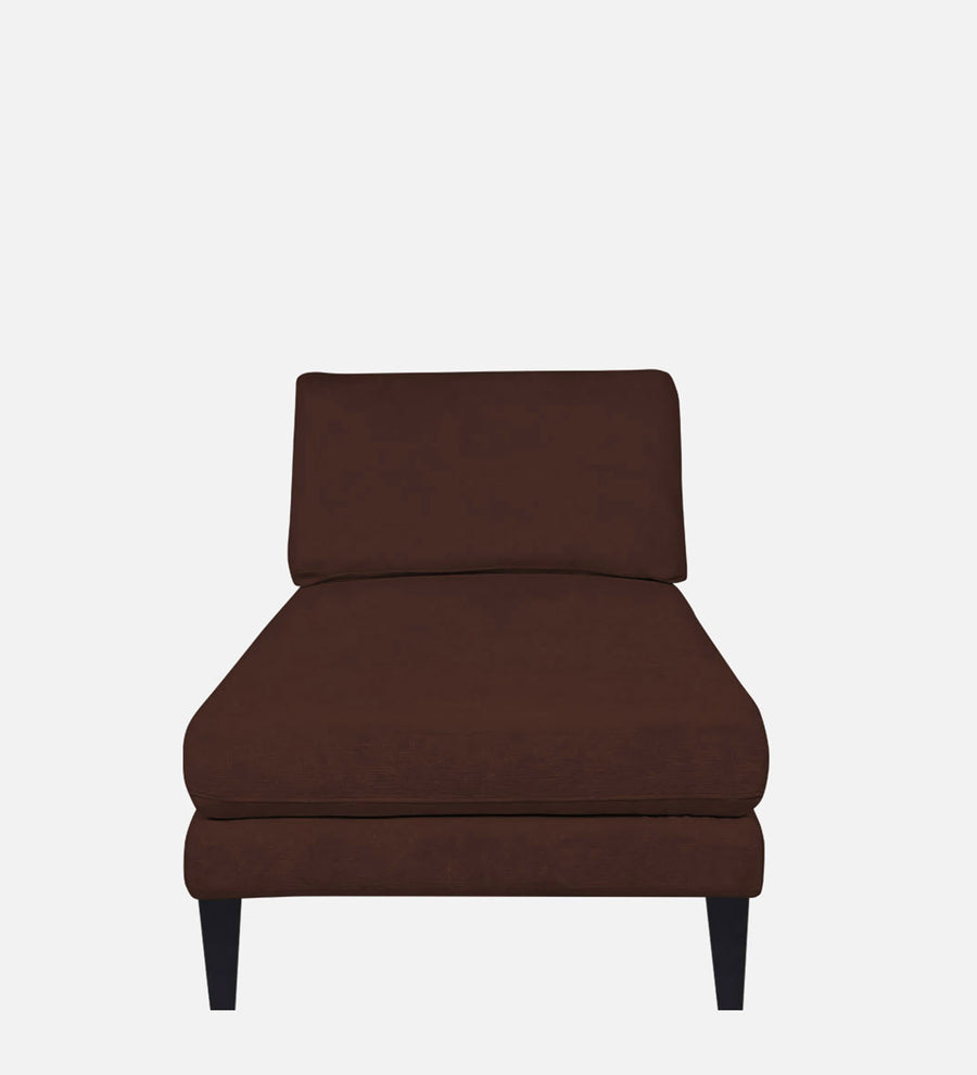 Nadia Fabric Chaise Lounger In Coffee Brown Colour - Febonic Living