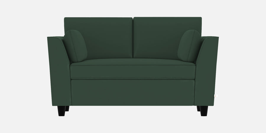 Bristo Velvet 2 Seater Sofa In Amazon Green Colour With Storage - Febonic Living