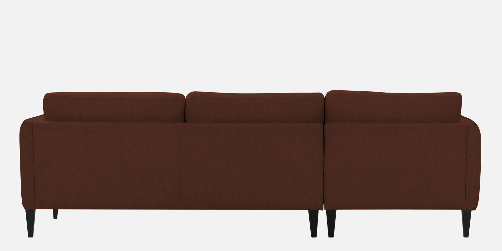 Piku Fabric RHS Sectional Sofa (3+Lounger) in Coffee Brown Colour