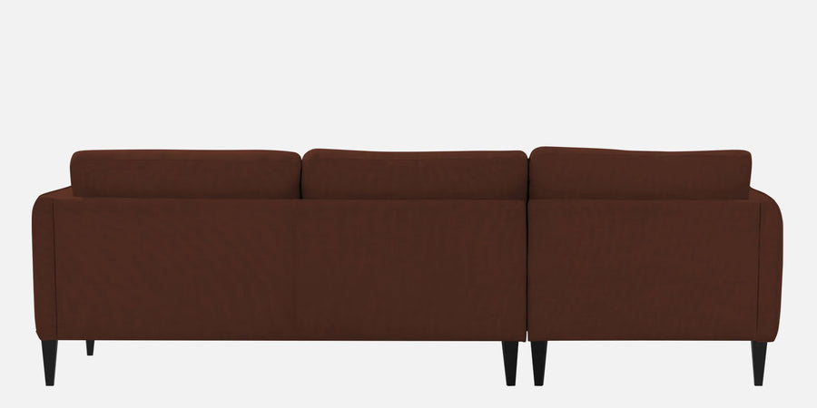 Piku Fabric Rhs Sectional Sofa 3 Lounger In Coffee Brown Colour - Febonic Living