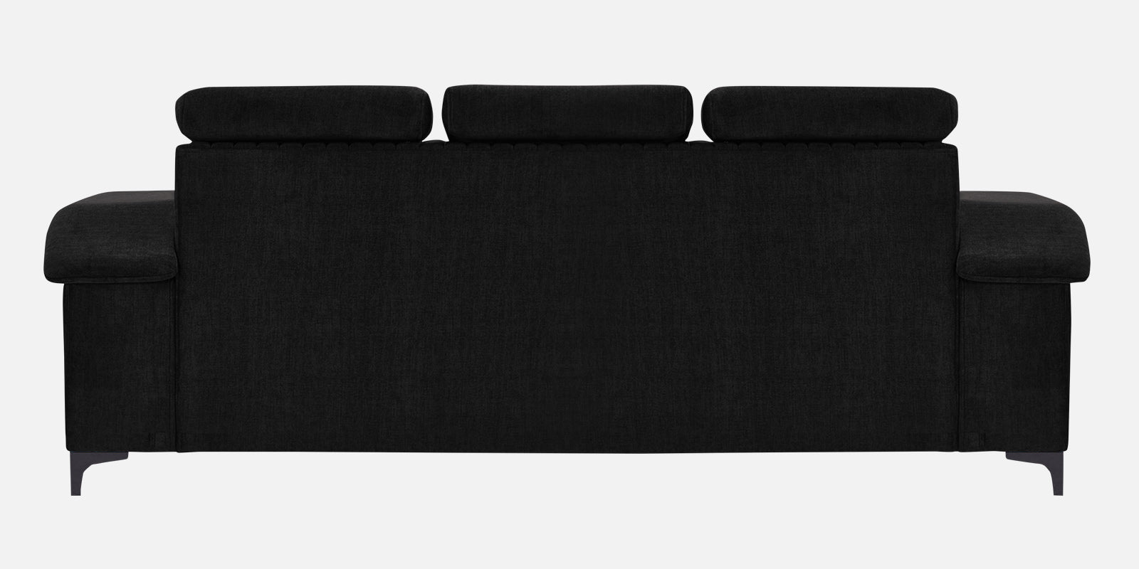 Draco Fabric 3 Seater Sofa in Heather Black Colour