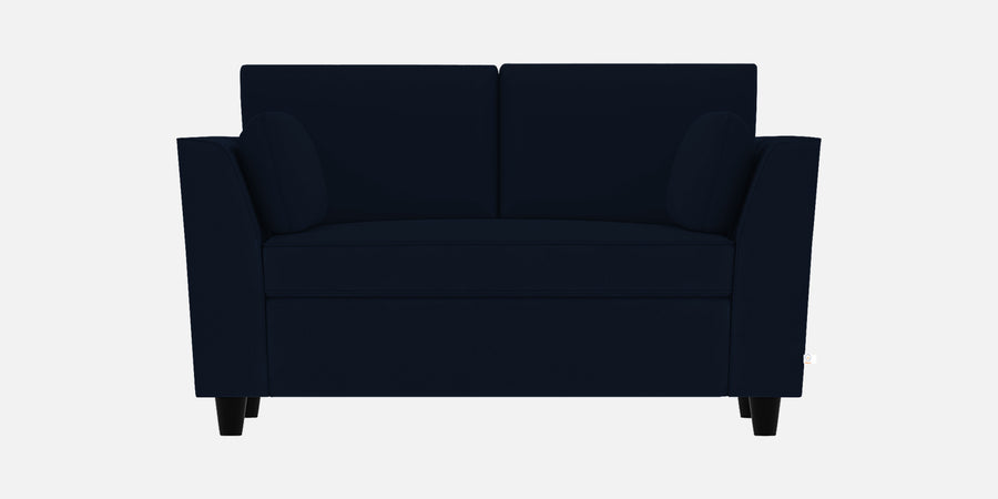 Bristo Velvet 2 Seater Sofa In Dark Blue Colour With Storage - Febonic Living