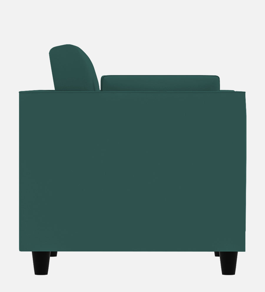 Bristo Velvet 1 Seater Sofa In Pine Green Colour With Storage - Febonic Living