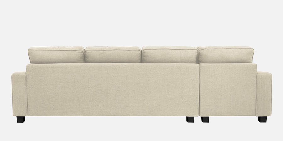 Ladybug Fabric Lhs Sectional Sofa 3 Lounger In Ivory Cream Colour - Febonic Living