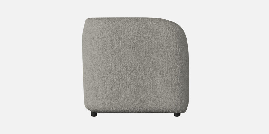 Corny Boucle Fabric 3 Seater Sofa In Fog Grey Colour - Febonic Living