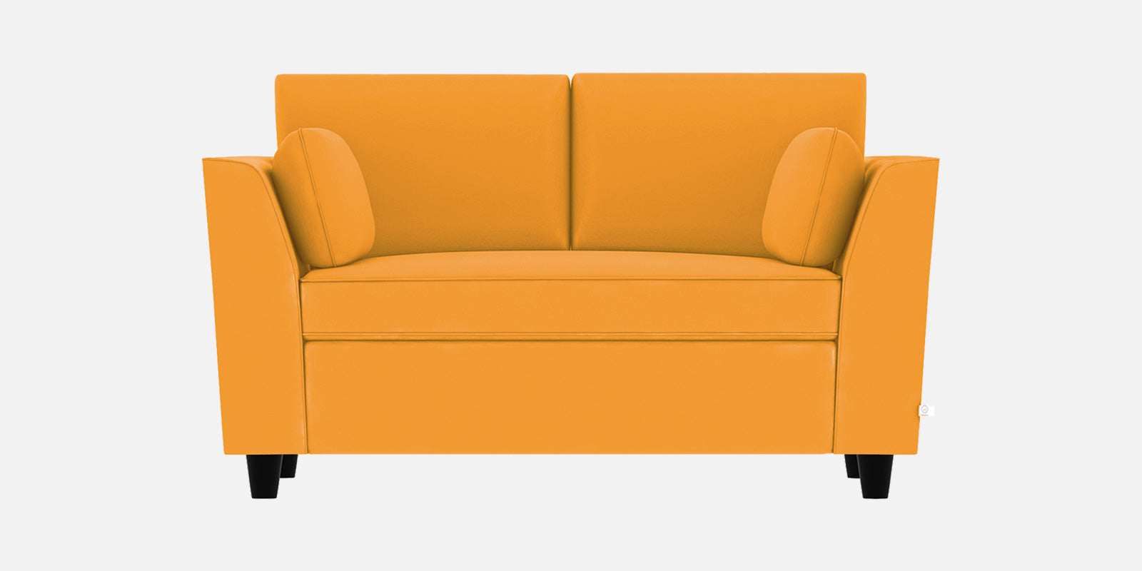 Bristo Velvet 2 Seater Sofa in Safforn Yellow Colour With Storage