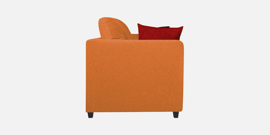 Nuska Fabric 2 Seater Sofa In Dark Orange Colour - Febonic Living