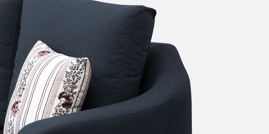 Kevin Fabric 2 Seater Sofa In Denim Blue Colour - Febonic Living