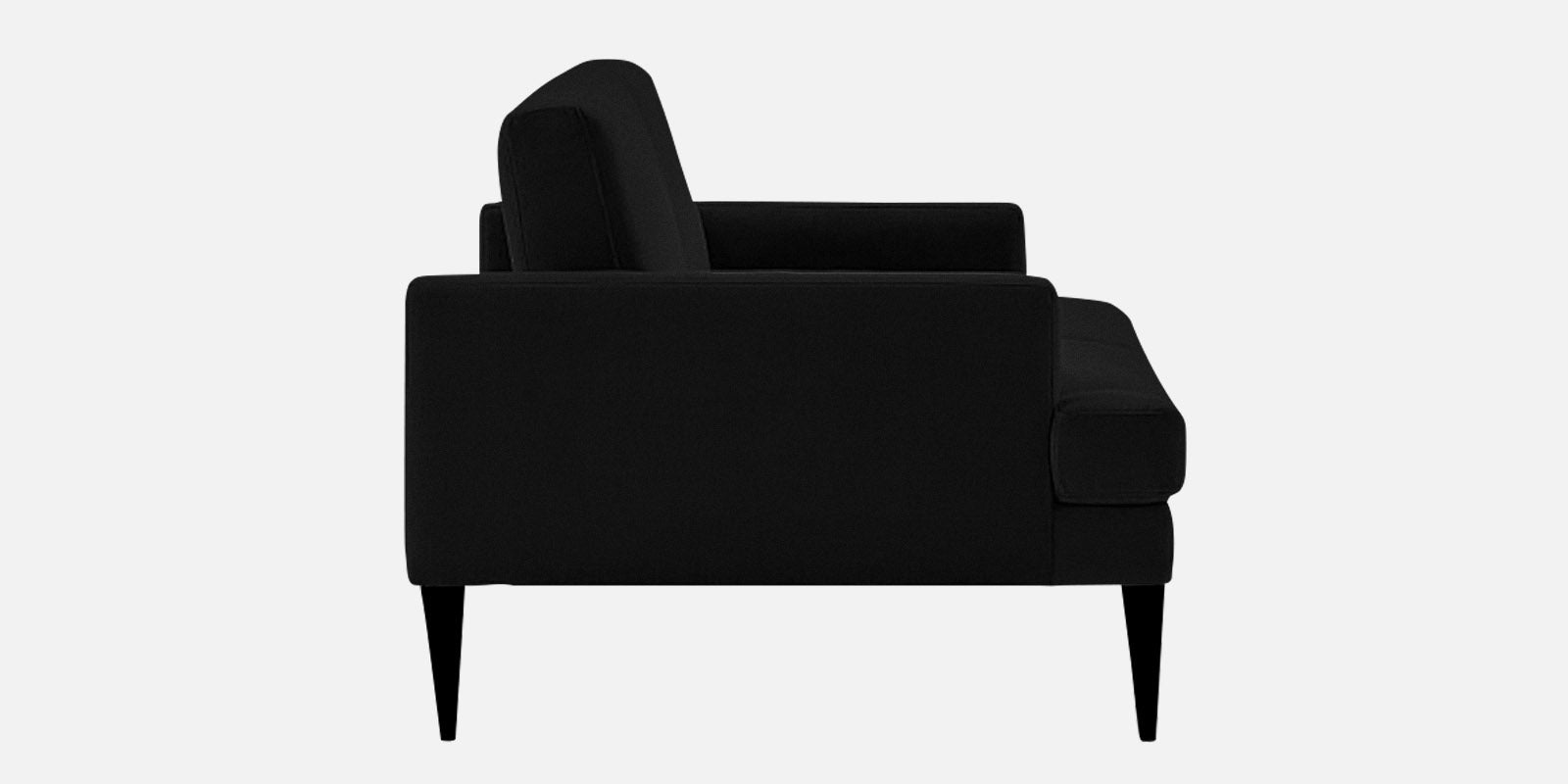 Zoya Fabric 3 Seater Convertable Sofa Cum Bed in Zed Black Colour