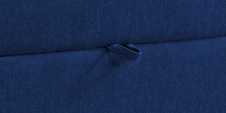 Kara Fabric 2 Seater Pull Out Sofa Cum Bed In Royal Blue Colour - Febonic Living