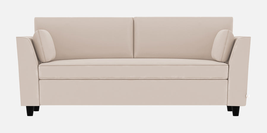 Bristo Velvet 3 Seater Sofa In Camel Beige Colour With Storage - Febonic Living