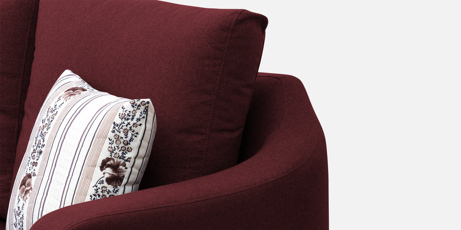 Kevin Fabric 2 Seater Sofa In Blood Maroon Colour - Febonic Living