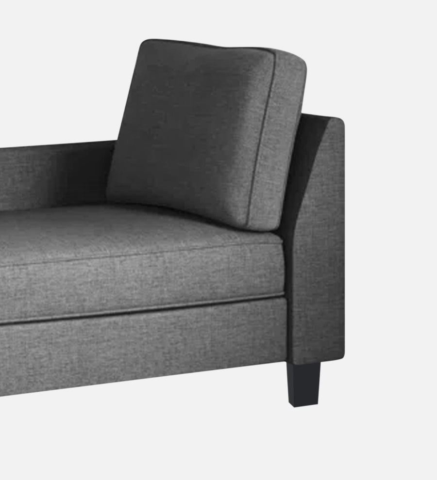 Harry Fabric Lhs Chaise Lounger In Charcoal Grey Colour - Febonic Living