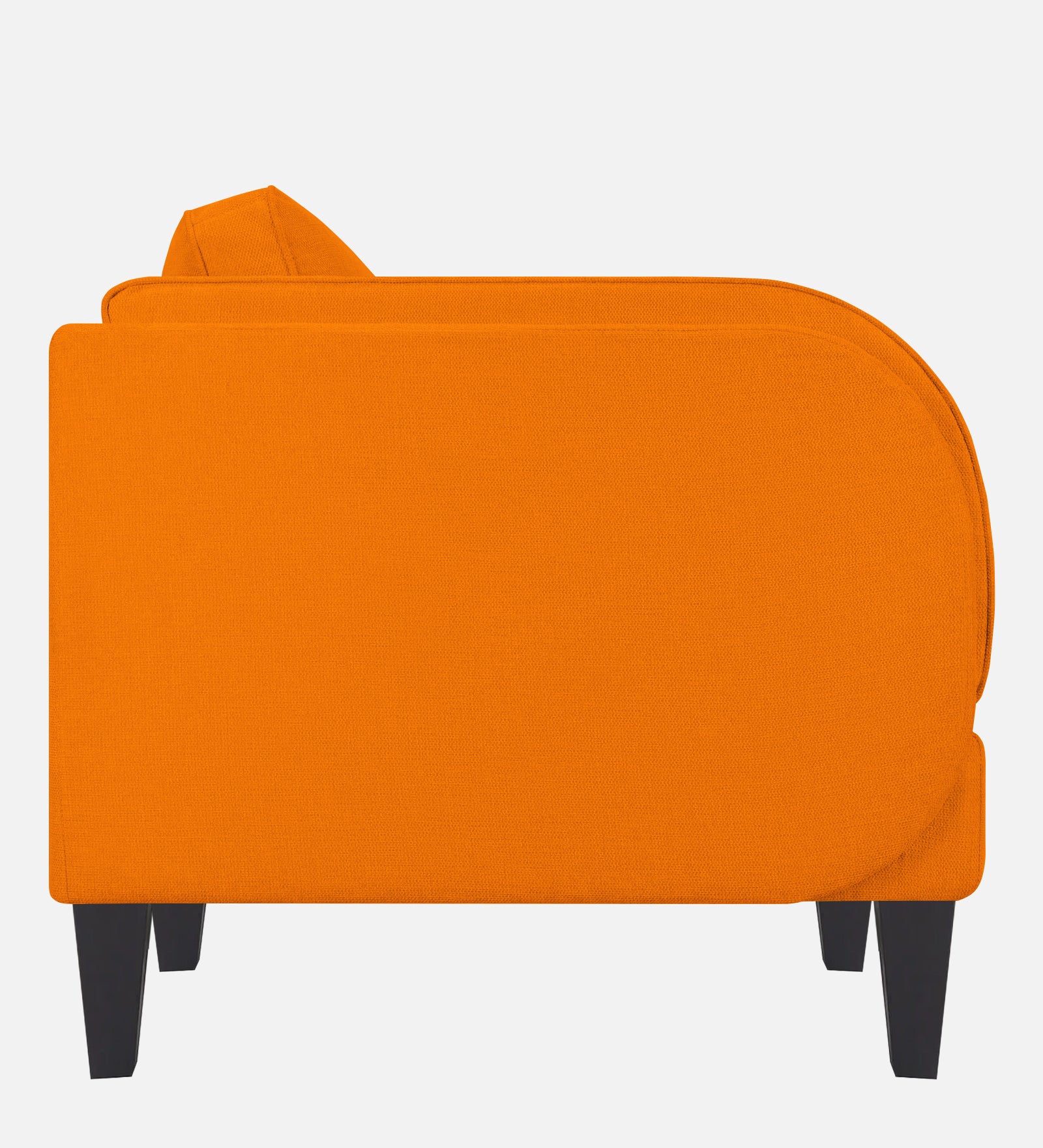 Siddy Fabric 1 Seater Sofa in Vivid Orange Colour