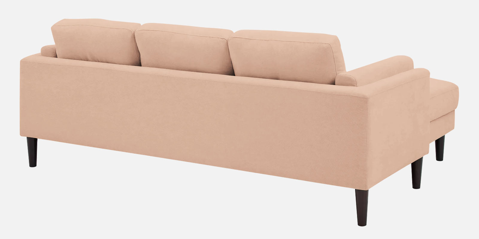 Creata Fabric RHS Sectional Sofa (2+Lounger) in Cosmic Beige Colour by Febonic