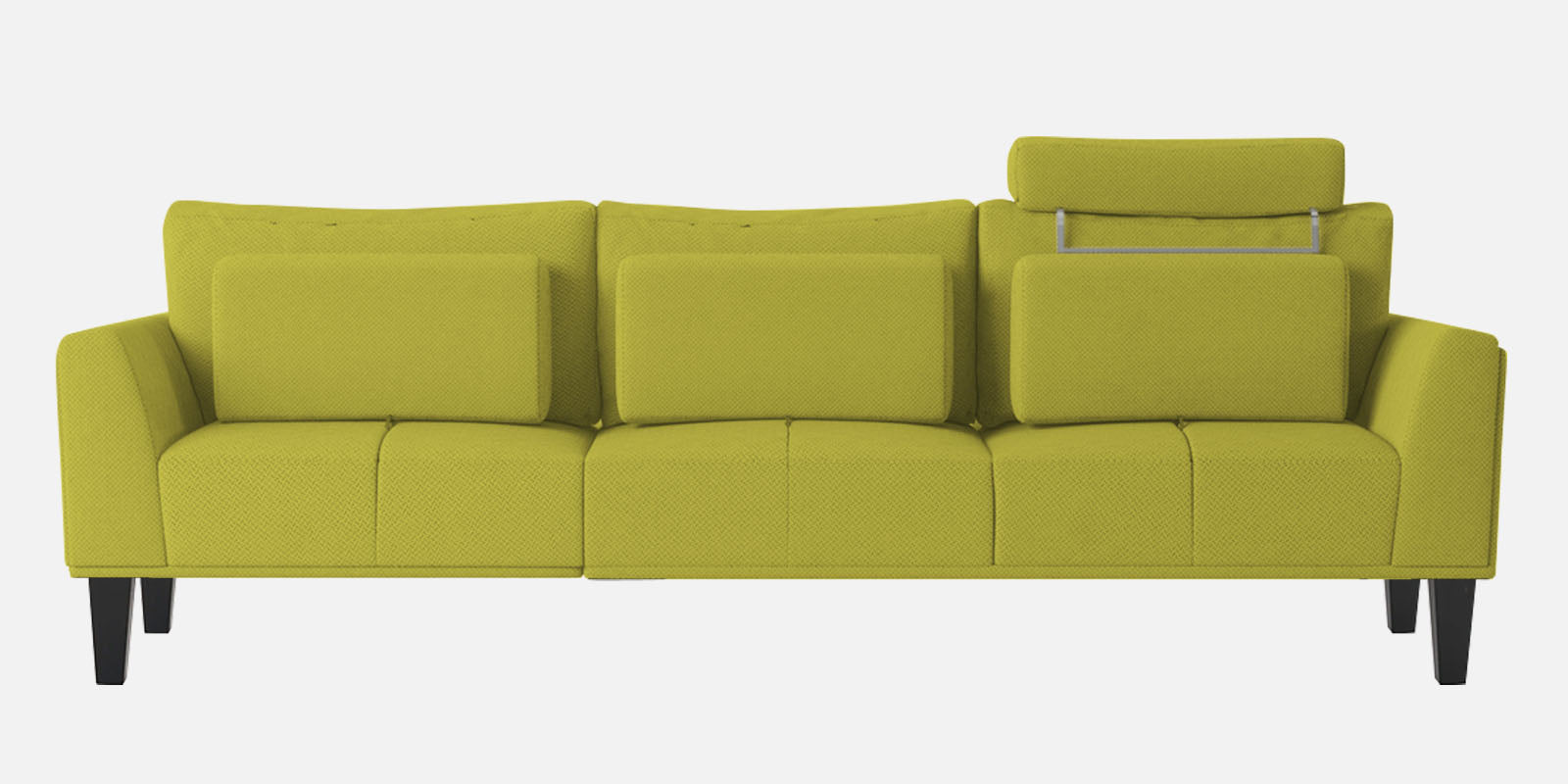 Como Fabric 3 Seater Sofa in Parrot Green Colour