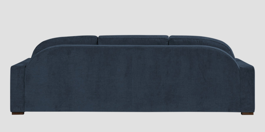 Dara Fabric 3 Seater Sofa In Denim Blue Colour - Febonic Living