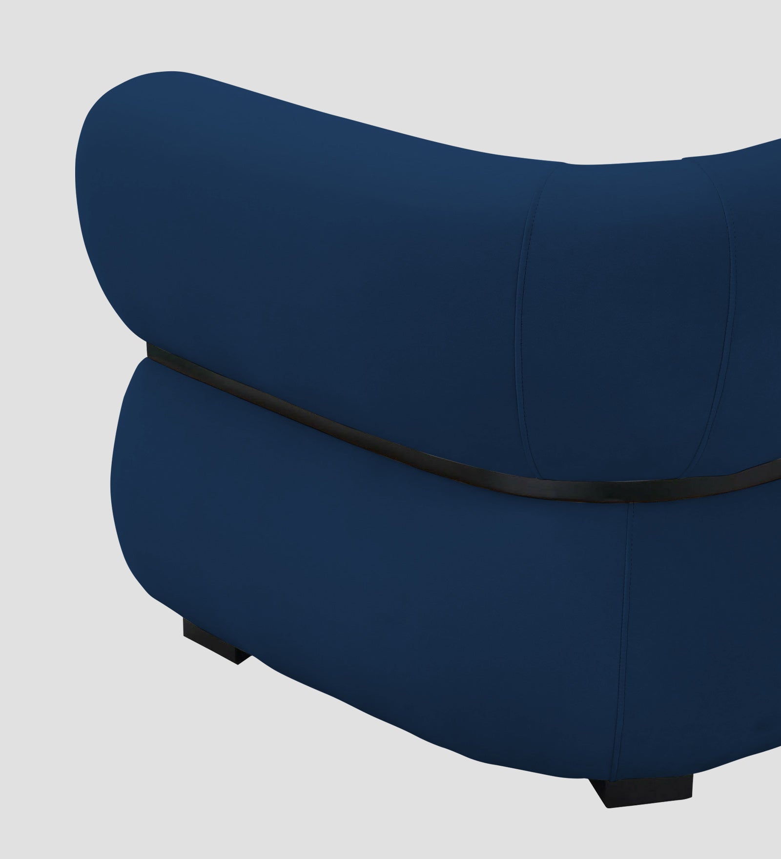 Kula Velvet 1 Seater Sofa In Imperial Blue Colour