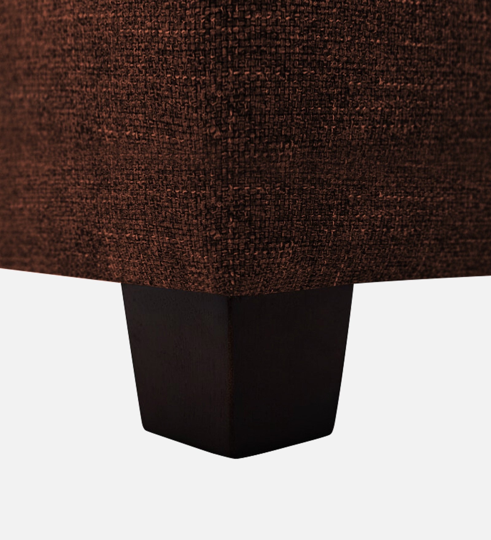 Sudan Fabric Storage Ottoman in Coffee Brown Colour