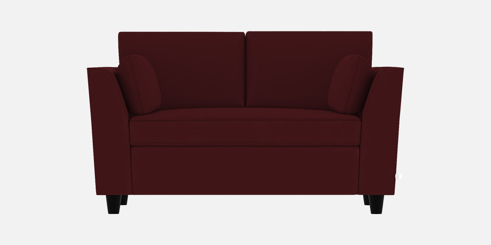 Bristo Velvet 2 Seater Sofa in Blood Maroon Colour With Storage