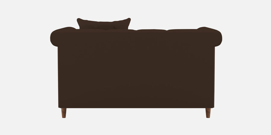 Rubi Velvet 2 Seater Sofa In Chocolate Brown Colour - Febonic Living